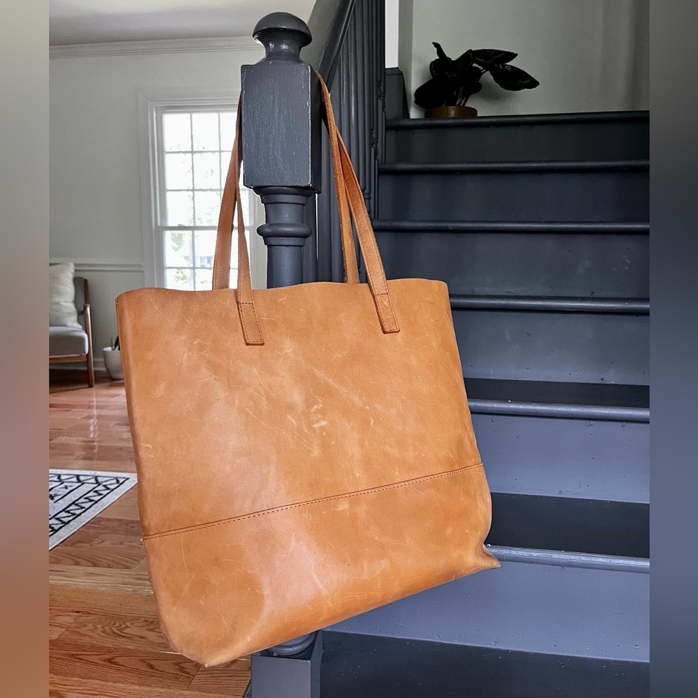 ABLE Mamuye Leather Tote Bag
